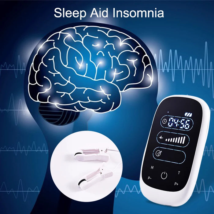 Natural Sleep Aid CES Device Fall Asleep Faster Stay Asleep Longer Physical Therapy Depression Anxiety Migraine Relief