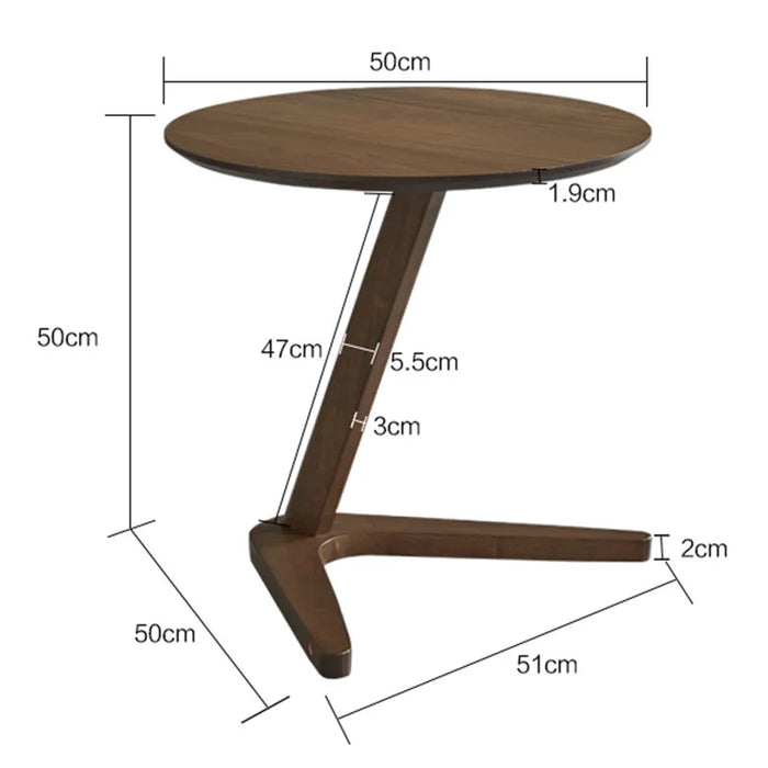 Household Nordic Solid Wood Small Coffee Table Multifunctional Creative Round Side Table Leisure Tea Table Living Room Furniture