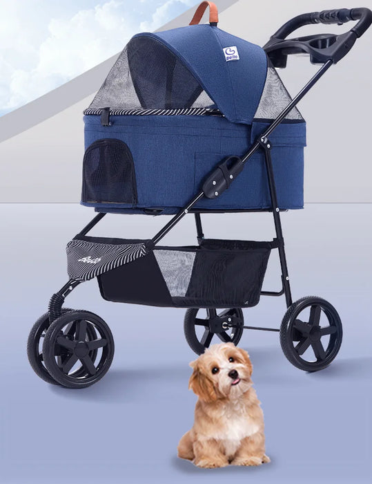 Lealoncat M03-F Three Wheels Dog Stroller Pram Cat Pet Stroller 3 wheels dog pet jogger trike stroller