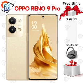 Original Oppo Reno9 Pro 5G Mobile Phone 6.7 Inches AMOLE 120Hz Screen Dimensity 8100-Max Octa Core Android 13 NFC Smartphone