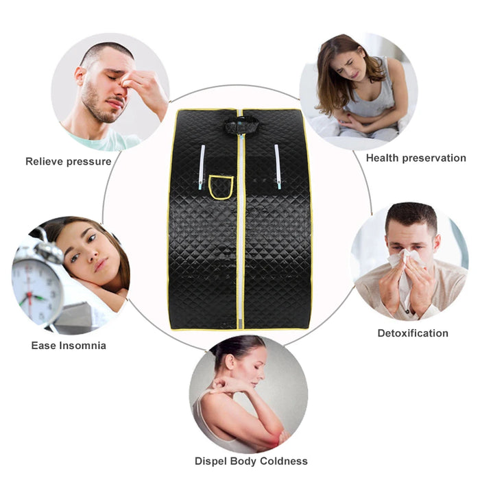 Portable Sauna Household Steam Room Beneficial Skin 2.0L Machine Slimming Bath SPA Health Simple Joint Steel Frame