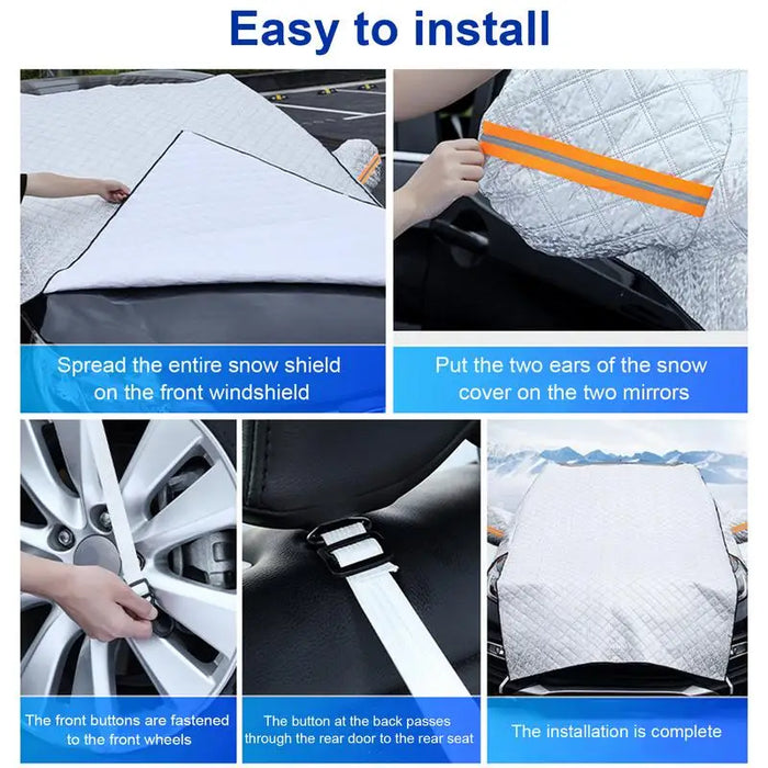 Universal Car Front Windshield Cover Auto Sunshade Snow Ice Protection Cover Winter Summer Car Windshield Sunshade