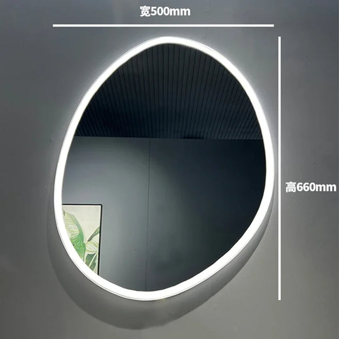 Irregular Makeup Led Mirror Shower Large Aesthetic Magnifying Wall Mirror Pocket Cosmetic Standing Espejo Led Home Improvement