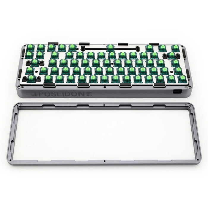 Poseidon PSD60 GASKET Case Anodized Aluminium Case for Mechanical Keyboard Black Silver Grey White For XD60 XD64 GH60 60% BM60