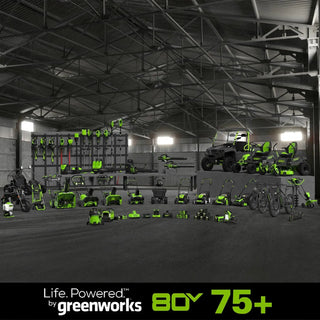 Greenworks 80V (180 MPH / 610 CFM / 75+ Compatible Tools) Cordless Brushless Backpack Blower, 2.5Ah Battery