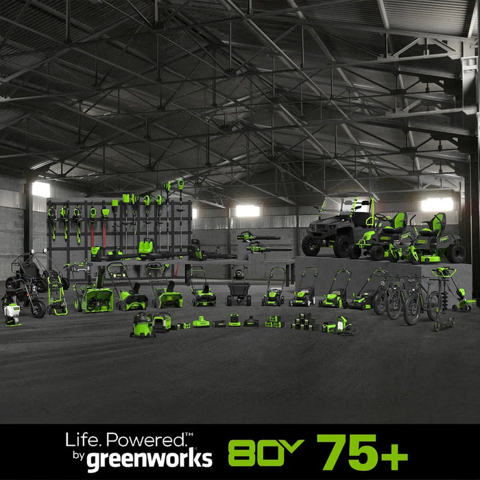 Greenworks 80V (180 MPH / 610 CFM / 75+ Compatible Tools) Cordless Brushless Backpack Blower, 2.5Ah Battery