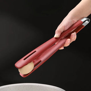 Silicone Steak Tongs High Temperature Resistance Food Clamp Anti-scalding Kitchen Food Barbecue Clips Household Barbecue Tongs