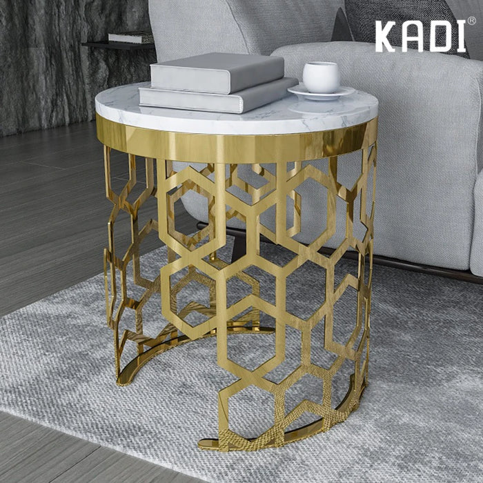 Factory provided modern tea tables marble top side table for living room home furniture