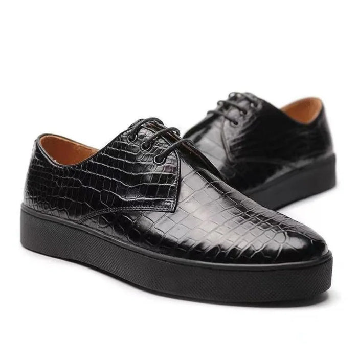 BATMO 2022 new arrival Fashion crocodile skin causal shoes men,male Genuine leather shoes pdd168