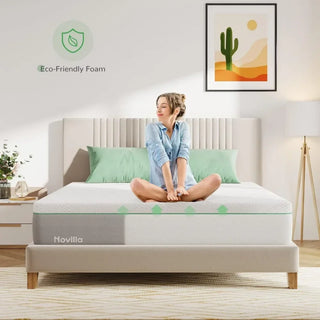 Queen Size Mattress in a Box, for Cooling Sleep & Pressure Relief, with Motion Isolation, 12 Inch Gel Memory Foam Mattress