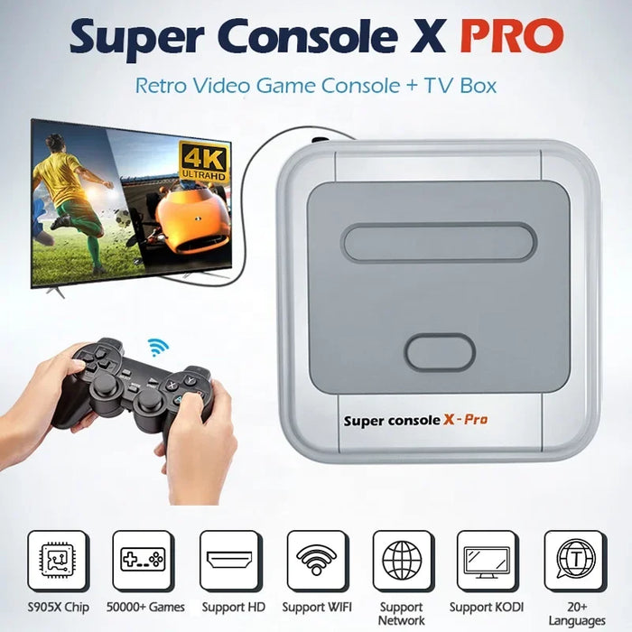 Hot Handheld Video Game Console Built-in 50000 Arcade Games 256G Double Wireless PSP Gamepad Super Console X PRO for Video Game