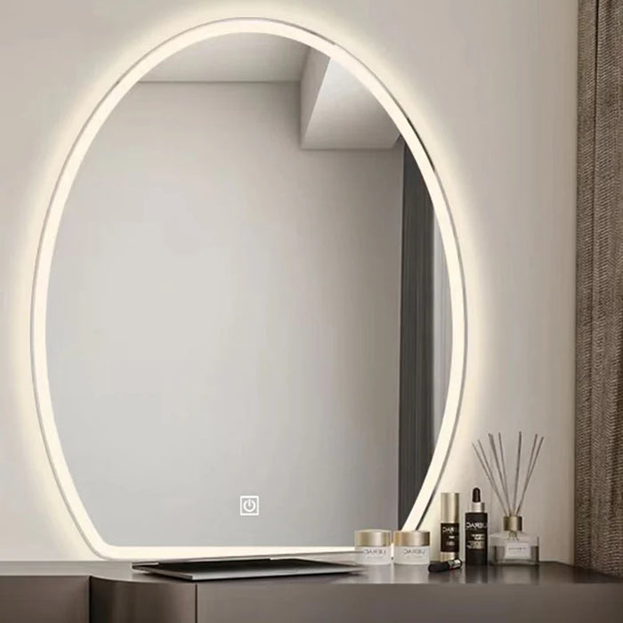 Modern Bathroom Mirrors Wall Mounted Vanity Irregular Shaving Mirror Aesthetic Display Espejos Para Maquillaje Home Improvement