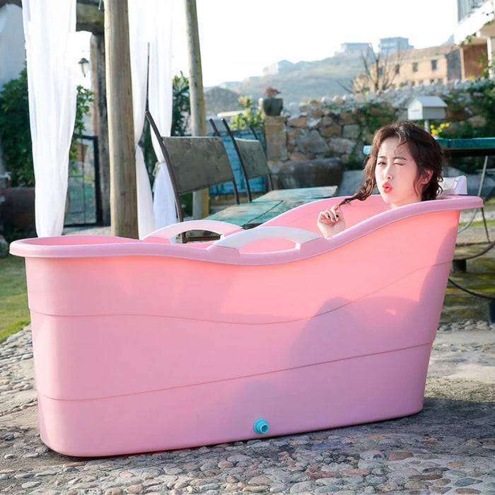 Modern Plastic Buckets Foot Bath Bucket Large Bathtub Adult Comfortable Bag Cubeteras Hair Wash Tub Banheira De Gelo Home Bath