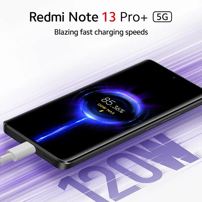 Global Version Xiaomi Redmi Note 13 Pro Plus 5G 200MP OIS Camera 120Hz 1.5K Curved Display MediaTek Dimensity 7200-Ultra IP68