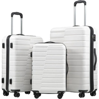 Luggage Suitcase Carry on Hardside PC+ABS Spinner TSA Lock Telescopic Handle
