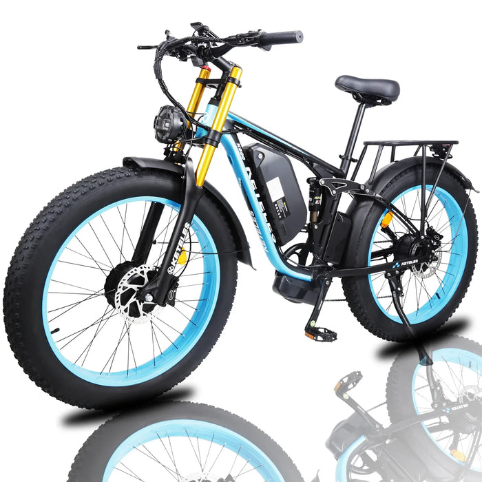 2000W K800 PRO Electric Bike Dual Motor 26 inch Fat Tire Bike 48V 23Ah  Mountain Ebike Removabel Battery Electric Bicycle