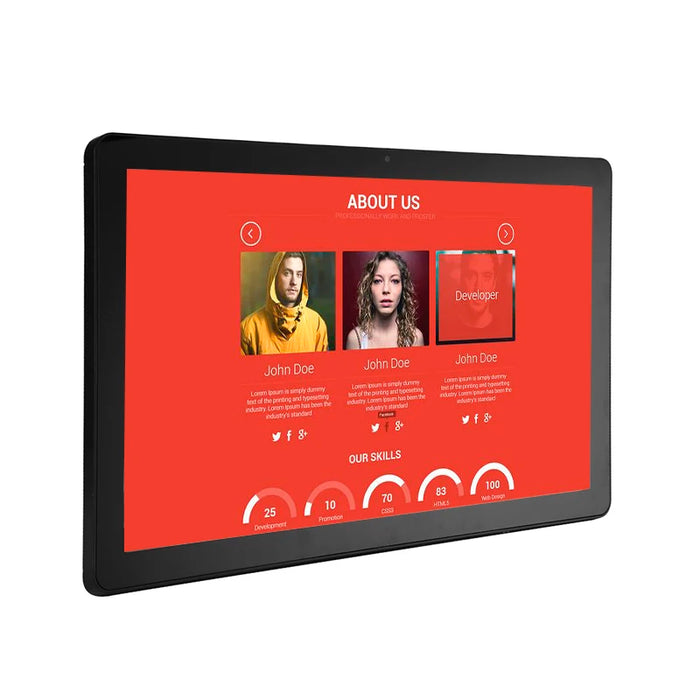 advertising equipment 21.5 inch With 1 year warranty IPS touch screen Advertising Players for supermarkets