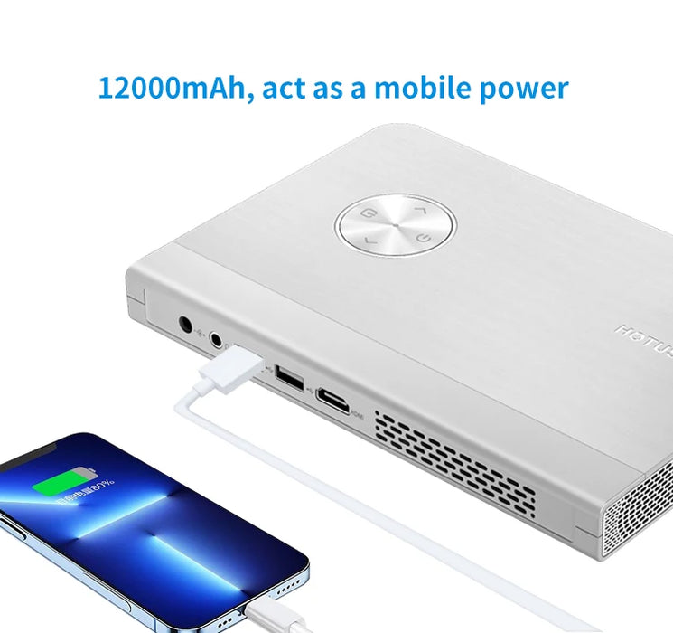 HOTUS B5 Germany LED Portable Mini Projector DLP System 3w hrs Service Life Mobile Portable Ceiling Phone Projector