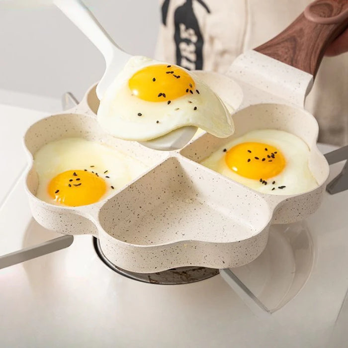 Love Heart Frying Egg Pan Induction Cooker Gas Stove Universal Household Non-stick Household Breakfast Egg Hamburger Pancake Pan