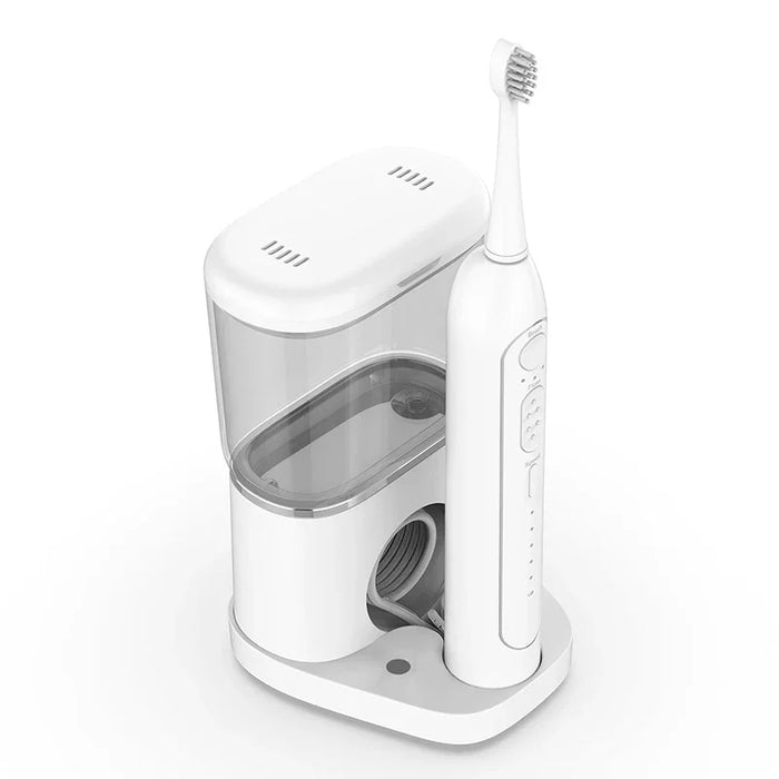 Electric Toothbrush With Water Flosser Combo In One Rechargeable Sonic Flossing Toothbrush With 3 Teeth Cleansing Ways