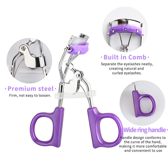 Professional Daily Makeup Tool Eyelash Curler Lash Curler with Comb