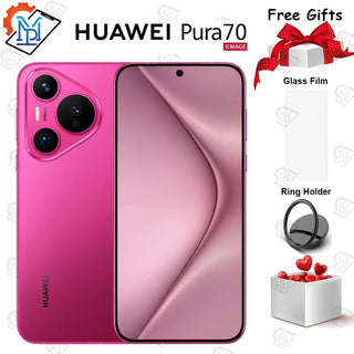 Original Huawei Pura 70 Mobile Phone 6.6" Kunlun Glass 2 Screen Kirin 9010 Octa Core HarmonyOS 4.2 Battery 4900mAh Smartphone