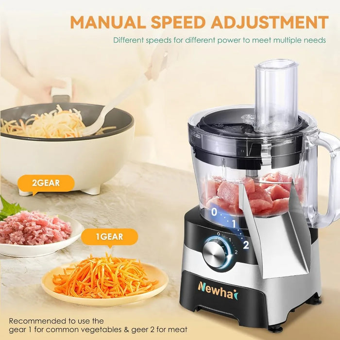 5-in-1 commercial vegetable dicer, electric vegetable chopper, meat grinder, multifunctional processing machine