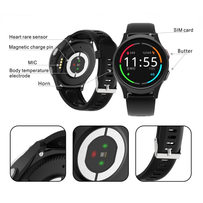 4G lte kids personal GPS Smart Watch Fitness Tracker Medical Health Monitor Elderly Smart Watch