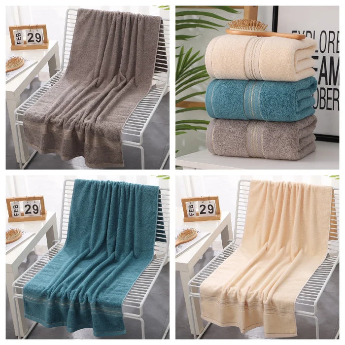 1 Pc 70x140cm Towels Bathroom Absorbent Soft General Purpose Comfortable Soft Bath Towel Hotel Bathrooms Accessories Sets