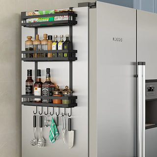 Multifunctional Refrigerator Rack Side Storage Rack Kitchen Spice Rack Wall-mounted Rack Kitchen Accessories Organizer