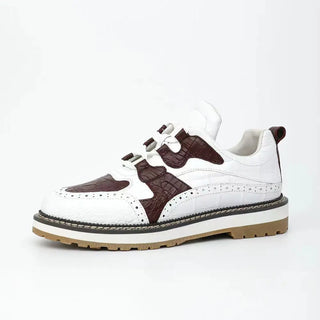 BATMO 2024 new arrival Crocodile skin causal shoes men,male Genuine leather sneakers pdd433