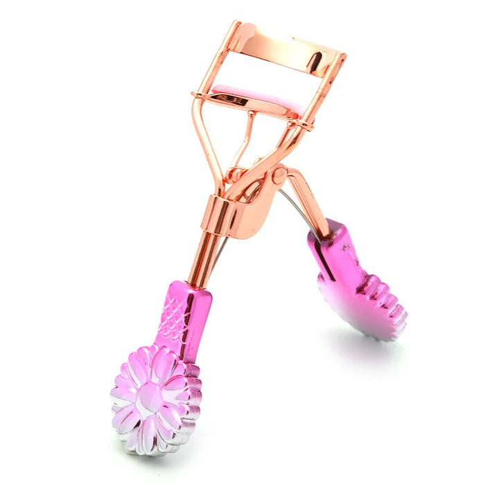 Rose Gold eyelash curler branded professional Mini Eyelash Applicator custom label bling eyelash curler