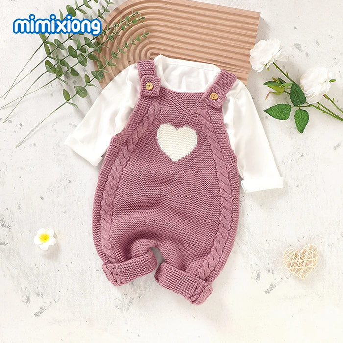 Baby Rompers Newborn Sleeveless Knitted Strap Jumpsuits Playsuits One Piece Infant Kids Boy Girl Overalls Children Clothes 0-18m