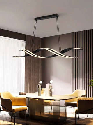 Minimalist LED Chandelier for Dining Room Modern Geometric Kitchen Pendant Light Simple Home Decor Hanging Light Fixture