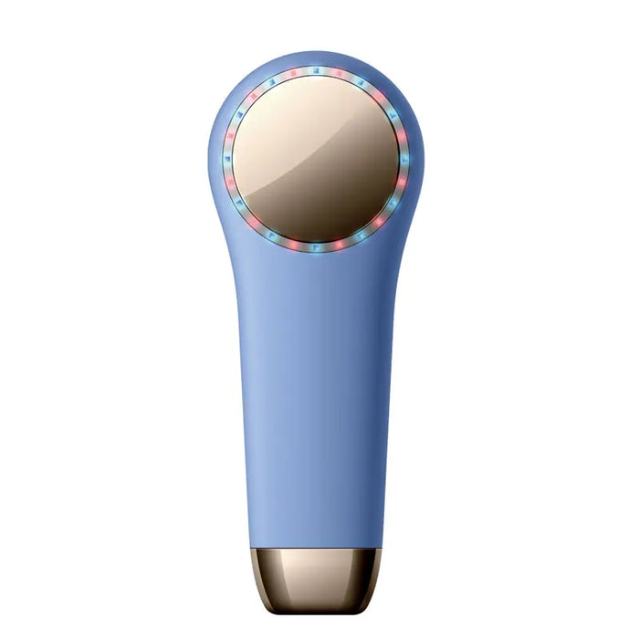 Double Side Face Massager LED Therapy Heat Cool Compress Sonic Silicon Electric Face Cleansing Brush