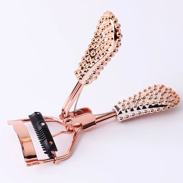 LOW MOQ Connie Cona professional rose gold travel bling eyelash curler brush