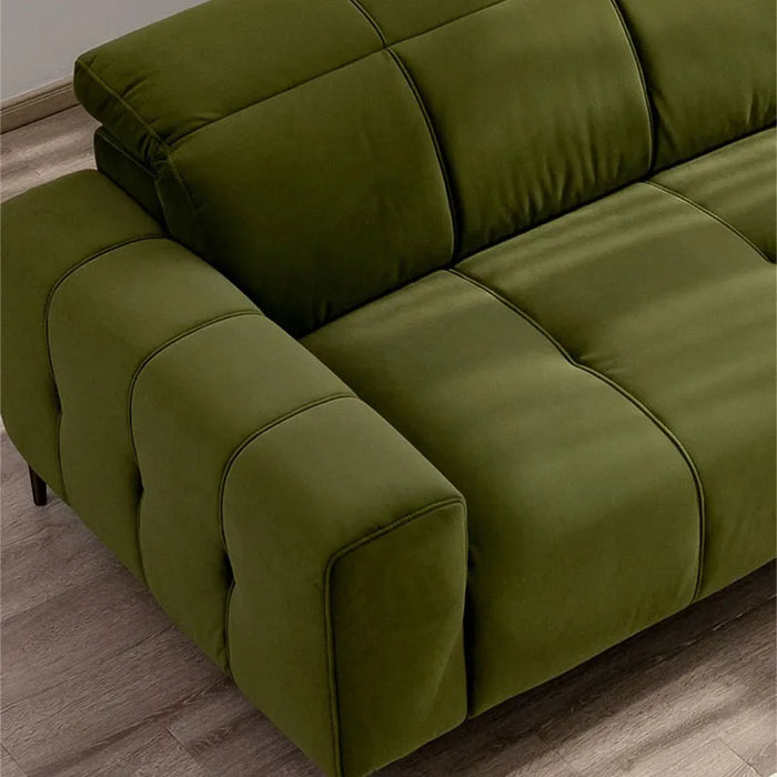 Designer Italia Sofa Velvet Green Lounge Module Modern Comfortable Living Room Sofa Decoration Relaxing Salon Nordic Furniture