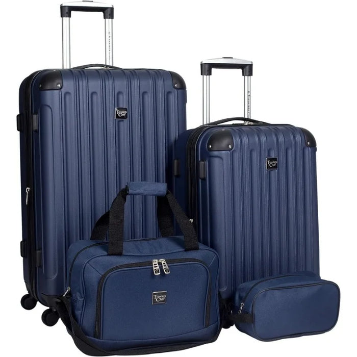 Travelers Club Expandable Midtown Hardside 4-Piece Luggage Travel Set, Rose Gold