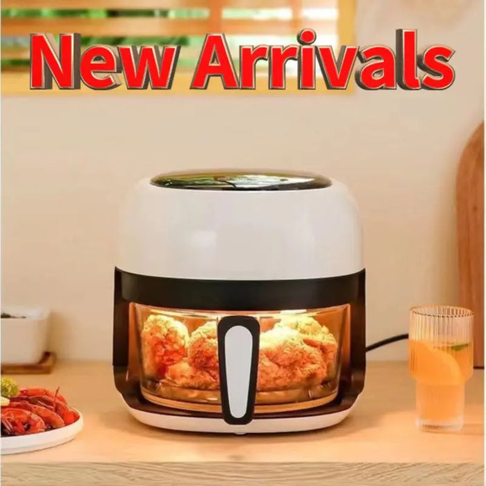 4L  Household Visual Air Fryer Transparent Fully Automatic Large Capacity Oven Intelligent Multi-function Electric Fryer Machine