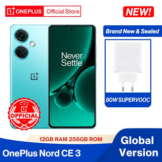 Global Version OnePlus Nord CE 3 12GB 256GB Snapdragon 782G 50MP Camera 120Hz AMOLED 80W SUPERVOOC 5000mAh Battery Dual Speakers