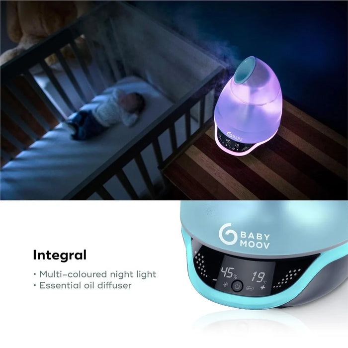 Cool Mist Humidifier 3-in-1 Humidity Control, Multicolored Night Light & Essential Oil Diffuser Easy Use and Care