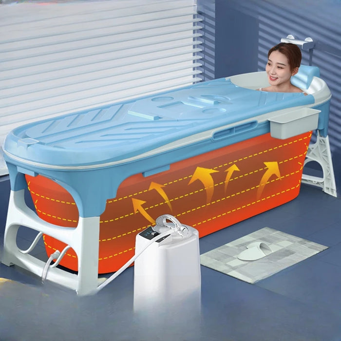 Portable Bathtub Adults Inflatable Pool Folding Hot Tub Outside Adult Bath Pedicure Foot Ice Half Lavacabezas Body Toilet Spa