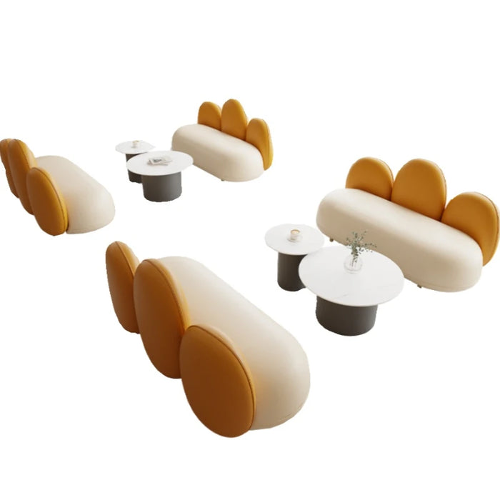 Beauty Salon Clothing Store Negotiation Sofa Milk Tea Shop Table and Chair Set Coffee Shop Dessert Shop Western Restaurant  Sofa