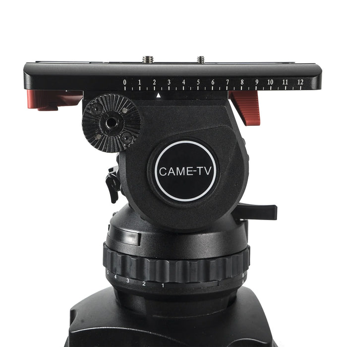 CAME-TV CAME-20T Professional Carbon Fiber Fluid Head Max Load 29.6kg video Tripod For URSA FS7 Etc.