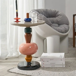 IHOME Nordic Creative Side Table Modern Minimalist Sofa Movable Corner Designer Net Red Sugar Gourd Small Coffee Furniture New