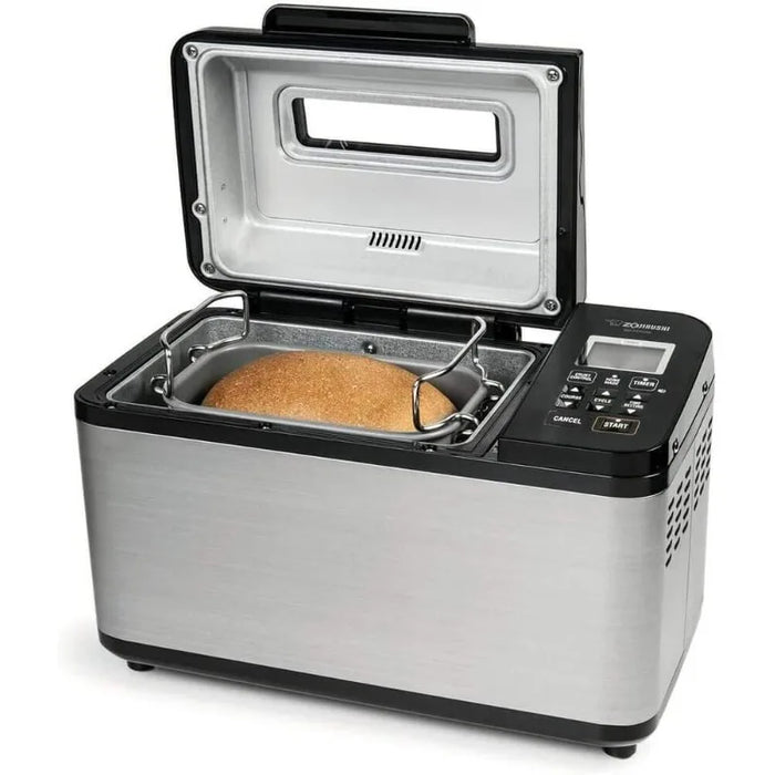 BB-PDC20BA Home Bakery Virtuoso Plus Breadmaker, 2 lb. loaf of bread, Stainless Steel/Black