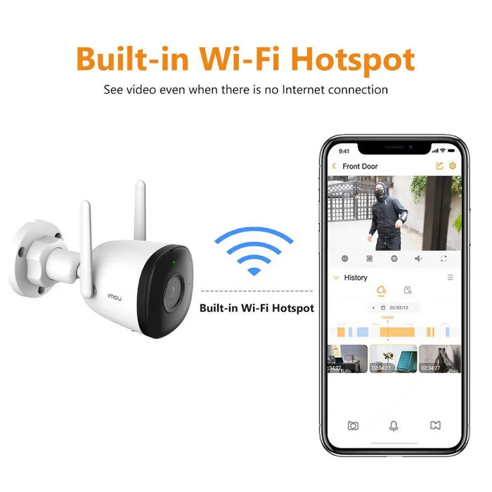 IMOU Bullet 2C 2MP 4MP Wifi Camera Automatic Tracking Weatherproof AI Human Detection Outdoor Surveillance IP Camera