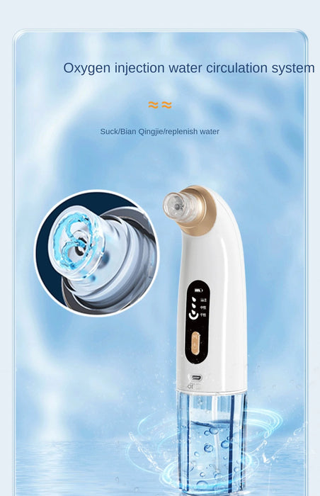 Small Bubble Blackhead Suction Beauty Instrument Facial Pore Cleaning Acne Artifact Household Electric Suction.