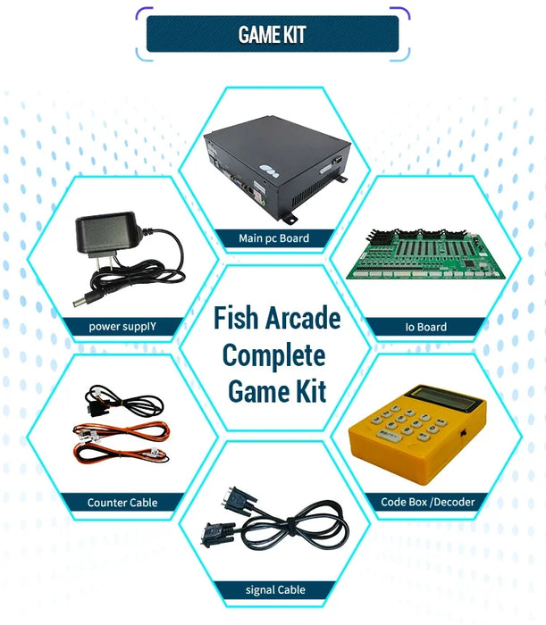 Exclusive 8 Player Shooting Fish Arcade Game Table &amp game controllers