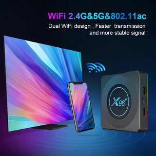X96 X4 Amlogic S905X4 RGB Light TV Box Android 11 4GB 32GB 64GB Support AV1 8K Video Media Player Android 11.0 Dual Wifi Youtube